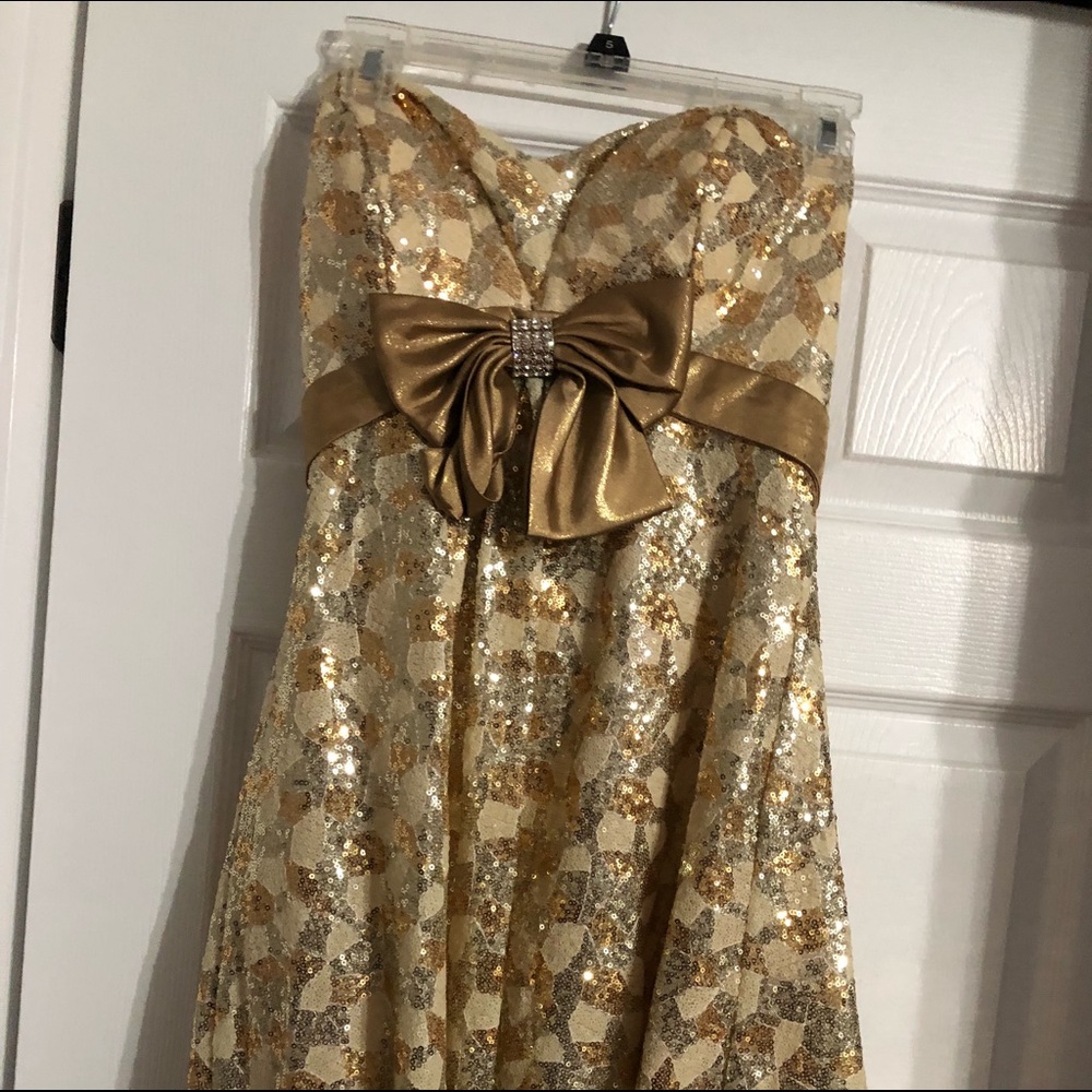 Gold Homecoming Dress